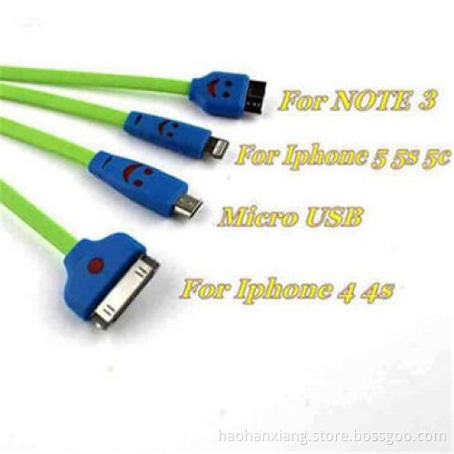 4-in-1 USB Cable with LED Lighting